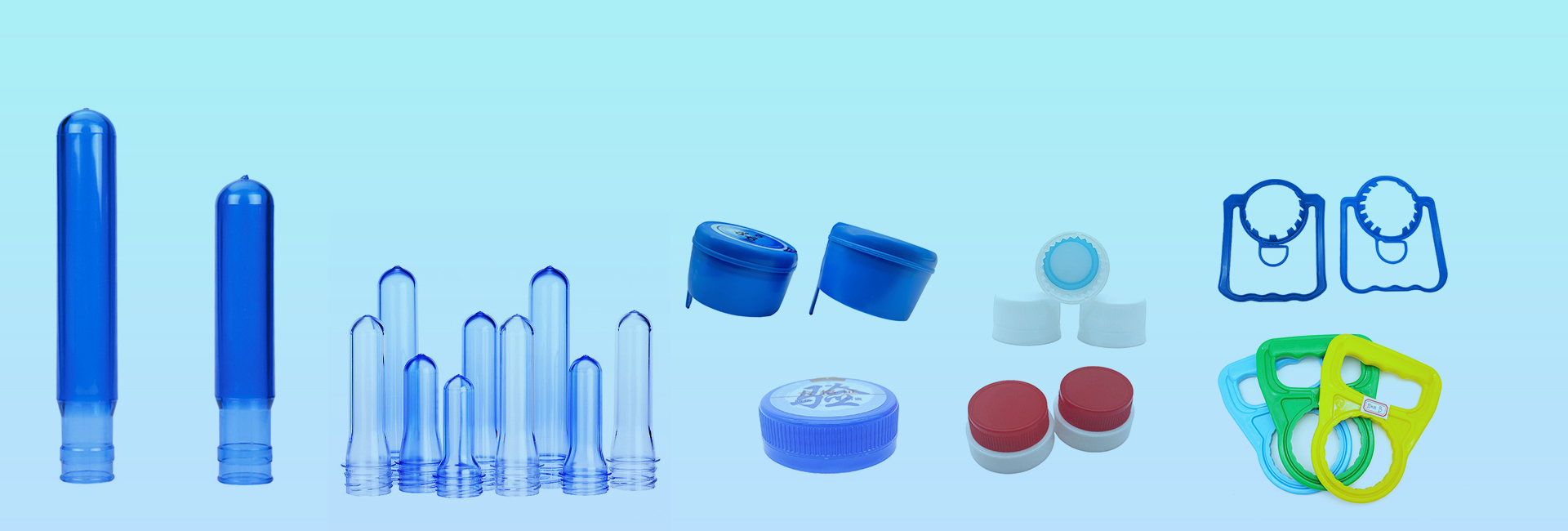 PET Preform Bottle cap and Plastic handle